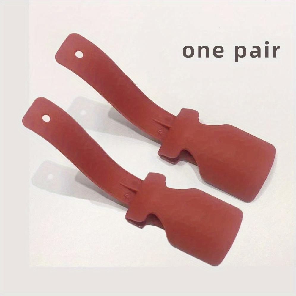 2 st/set Lat Skohjälpmedel Handtagsskohorn Skolyftare för Äldre Äldre Handikappade Plastskohorn Passar Alla Skor