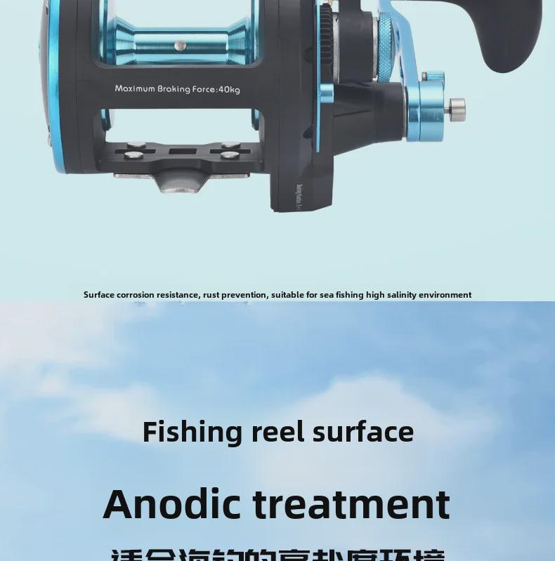 Kemalong Double Speed Metal Sea Fishing Reel - Anti-Seawater Drum Wheel