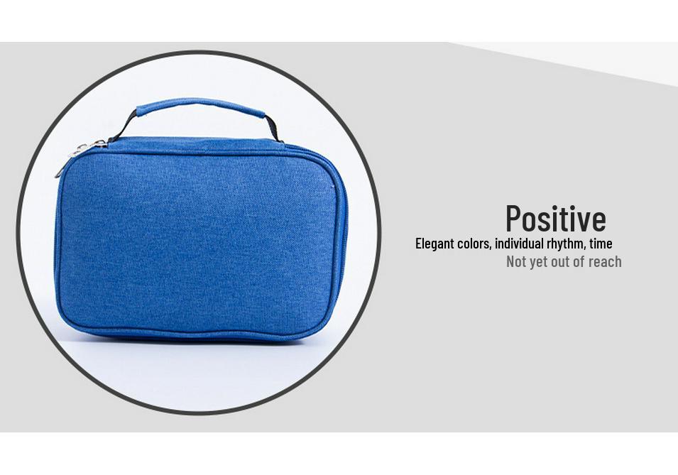 Large Capacity Multi-color Oxford Student Pencil Case & Stationery Box