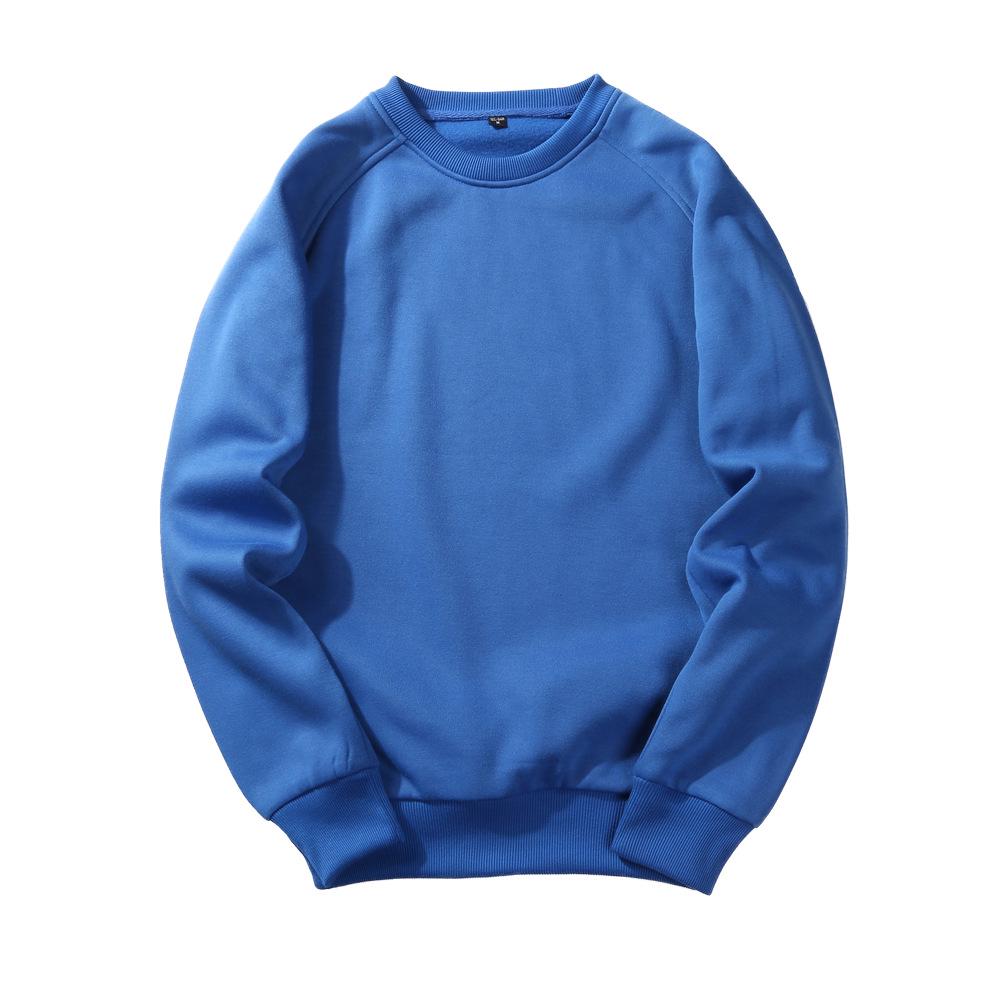 Sweatshirt Men Retro Style Trend Solid Colour Insert Colour Round Neck Sweater Spring and Autumn Long-sleeved Pullover Shirt