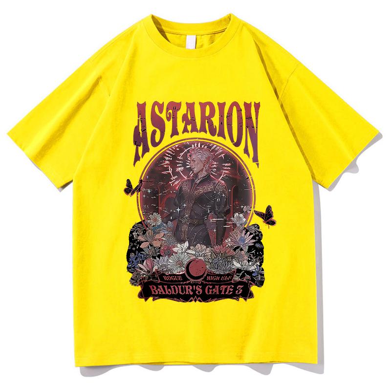 

2025 Мужская футболка Marc Astarion Adventures BG3 с рисунком Футболка унисекс, летние топы с короткими рукавами, повседневные хлопковые футболки, свободный спортивный костюм XXL