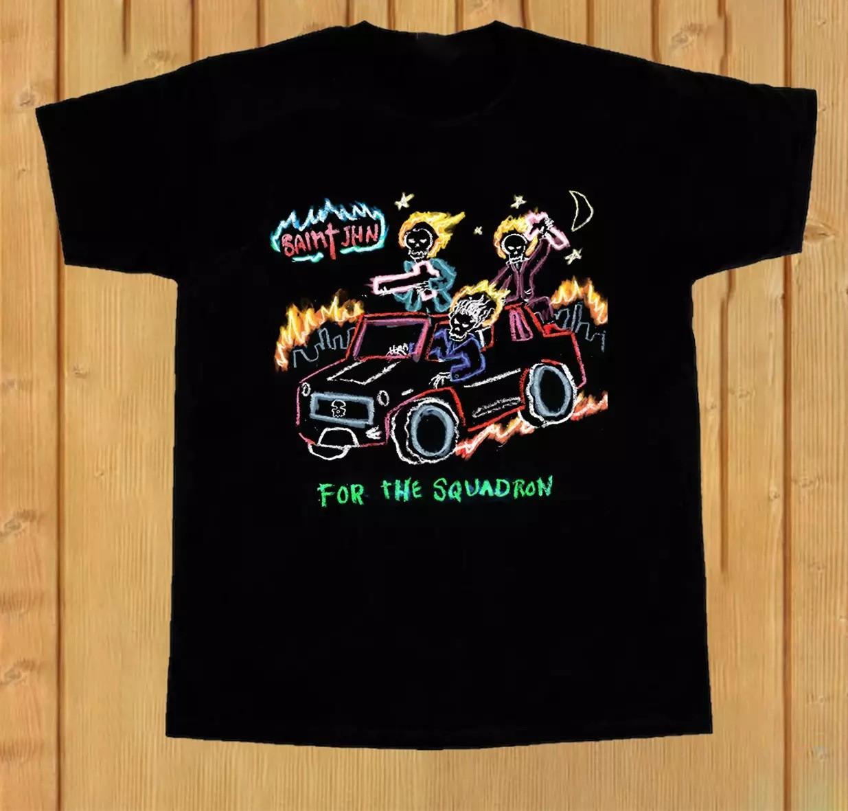 SAINt JHN While The World Was Burning Album Unisex Tee Shirt MC727 S разноцветный