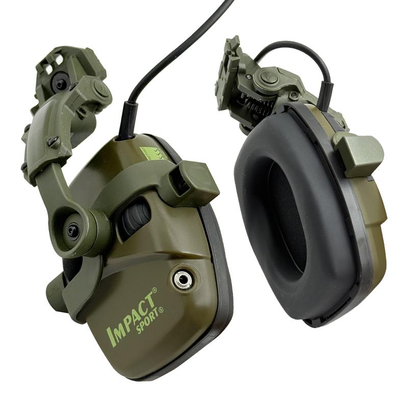 Capacete Eletrônico para Tiro Esportivo com Headset Montado no Capacete para Caça Captação de Som Redução de Ruído Proteção Auditiva Headset Tático