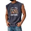 Men's Sleeveless Crew Neck Tank Top 1776 To 2026 250 Years Printed Vintage Style Casual Comfortable Fit