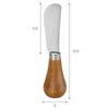 Stainless Steel & Wood Butter Knife 3-Piece Set (Butter Knife, (Blade) Knife, and Even a Fork)