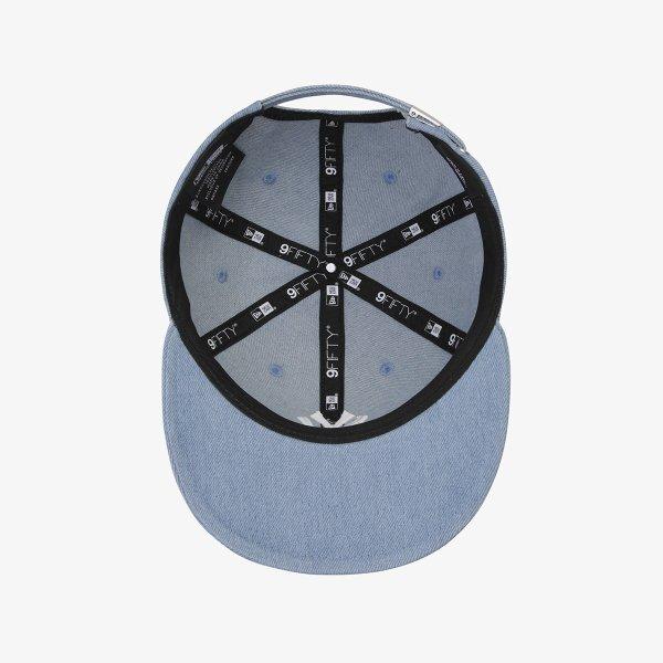 New Era New York Yankees Denim Basic Retro Crown Strapback Light Blue 15131622