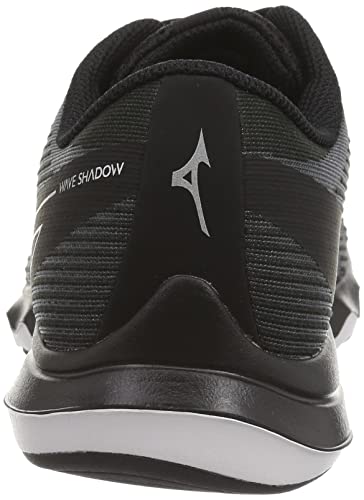 Mizuno Wave Shadow 5 Running Shoes, Lightweight, Dark Gray/Silver/Black, Size 26.5 cm, 3E, for Jogging, Marathons, Sports, and Training