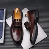 Men's Black British Style Cowhide Leather Dress Shoes - Youth Soft Sole Casual/Formal Wear