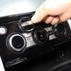 For Land Rover Discovery 5 LR5 17-22 Aluminum Alloy Silver Car Air Conditioning Knobs Audio Cover Trim Stickers Car Accessories