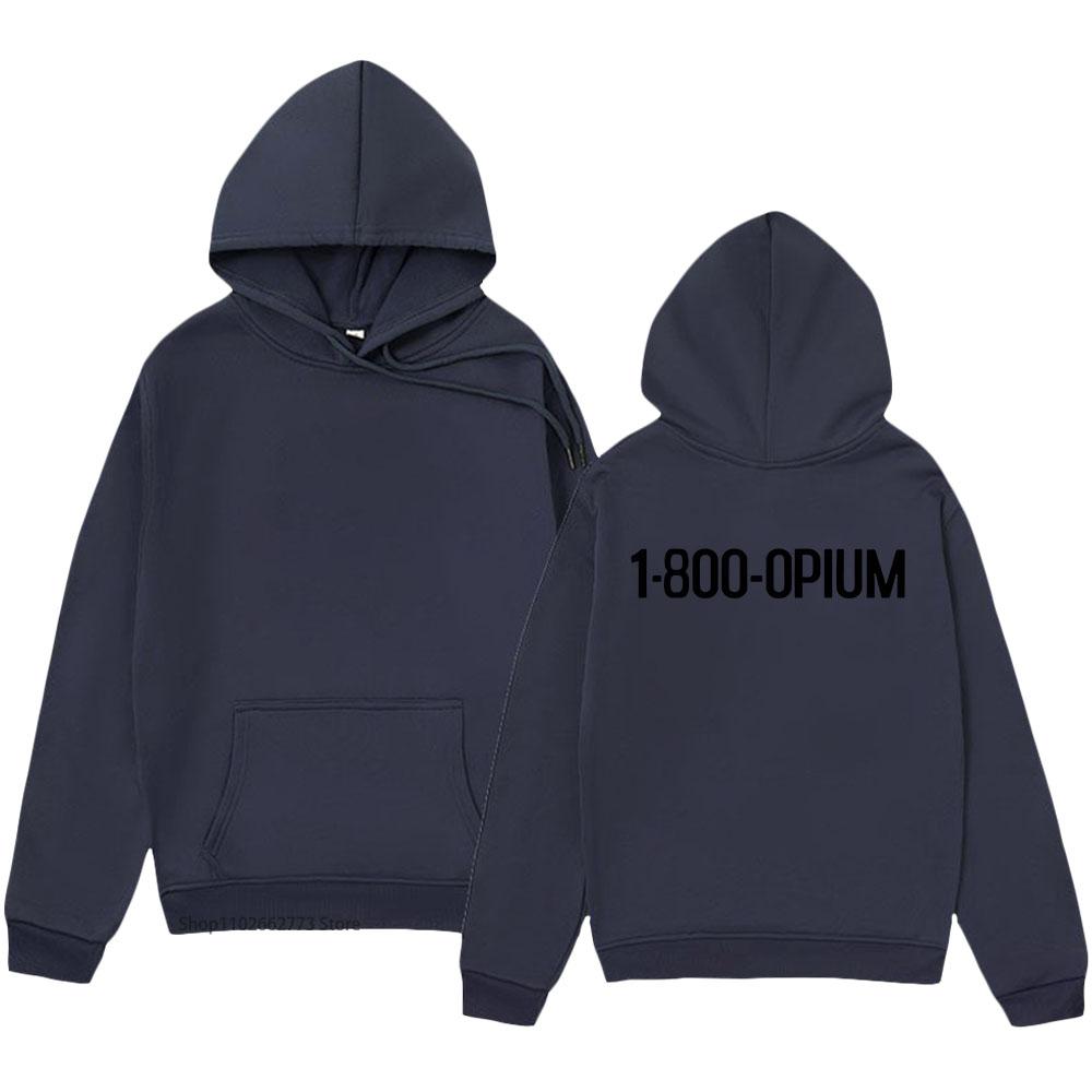 Homixide Gang HXG Rock Band Hoodies 1-800-OPIUM Print Sweatshirts Winter Long Sleeve Clothes Men Tops Pullover