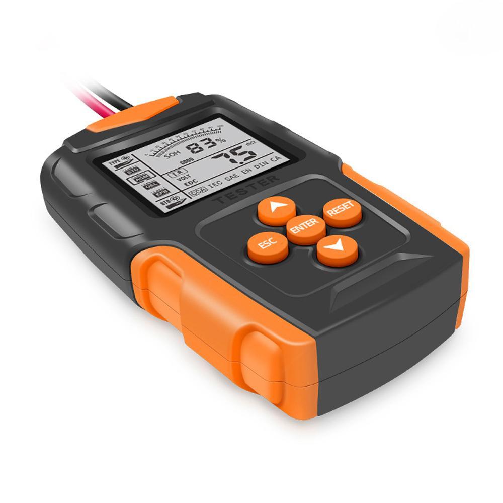 

12V/24V LCD SOH SOC CCA IR Measurement Device Car Battery Tester Digital Battery Analyzer Car Charge Diagnostic Tool