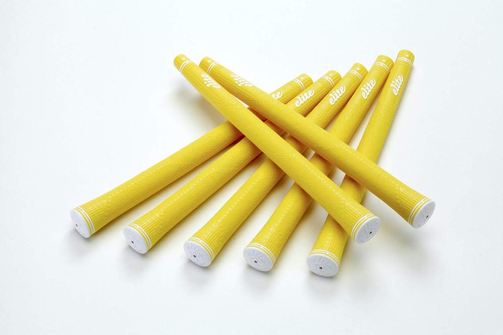 Elitegrips Golf Grips CX46 7 Piece Set Acid Yellow with Backline