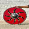 60.96 Cm Medieval Wooden Viking Shield Wall Decor, Wood Wall Art, Handmade Home Decor, Fathers Day Gift For Him