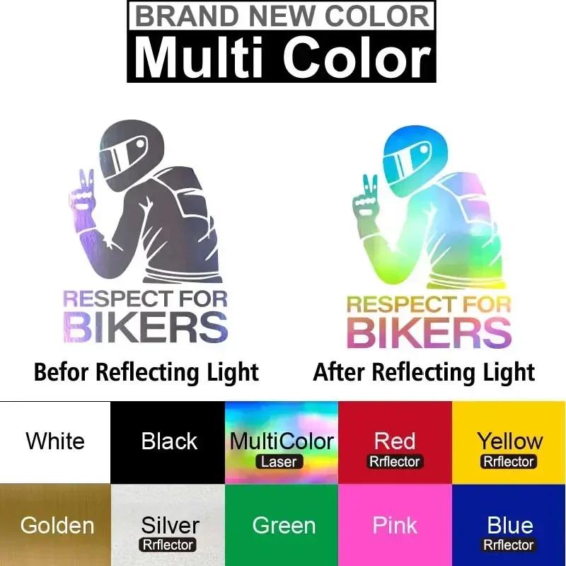NEW 1pc 15x11CM Respect Biker Decor Sticker For On Car Motorcycle Vinyl 3D Stickers Motorcycle Vinyl 3D Stickers And Decals