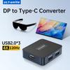 4K120Hz DP To Type-C Converter for Viture Beast DisplayPort To USB-C Docking Station 2K240Hz with USB2.0×3 Expansion Port5