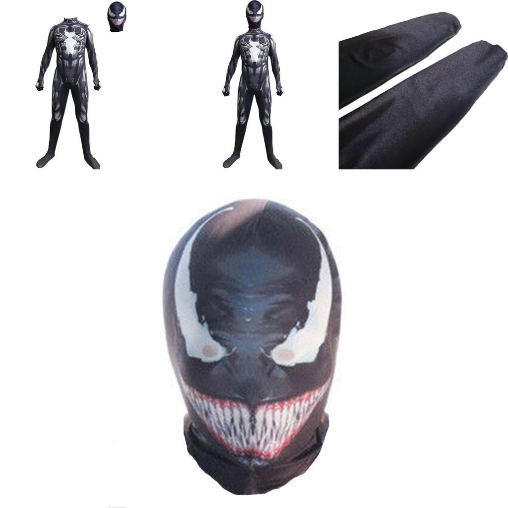 Stunning Venom Spider-man Jumpsuit For Superhero Fans Featuring Perfect Stitches And Lightweight Comfort