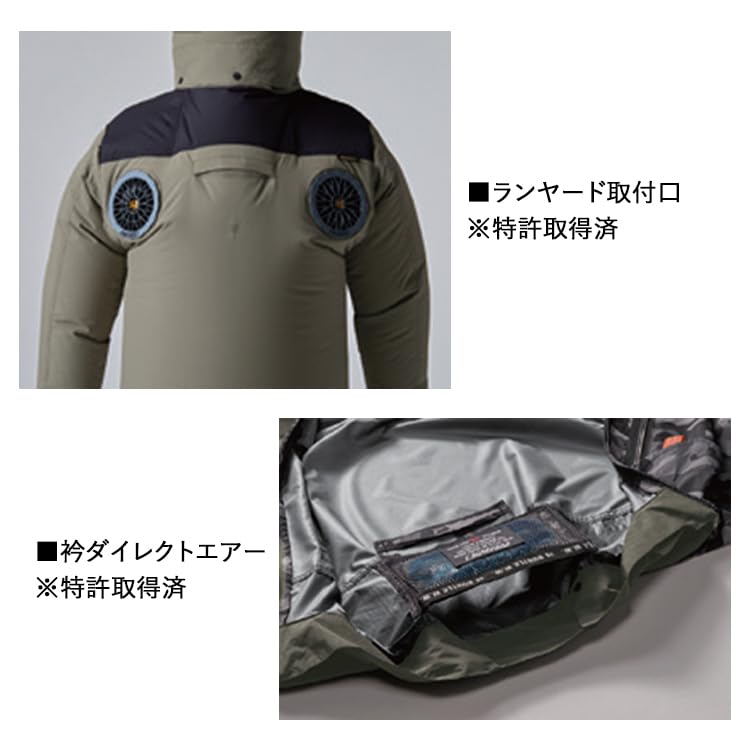 BURTLE Aircraft Vest AC2084 AIRCRAFT XL 57 Steel Gray (without fan)
