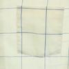 ARROW 70s vintage Window pen check Long sleeve shirt 32 Light yellow Men's Used