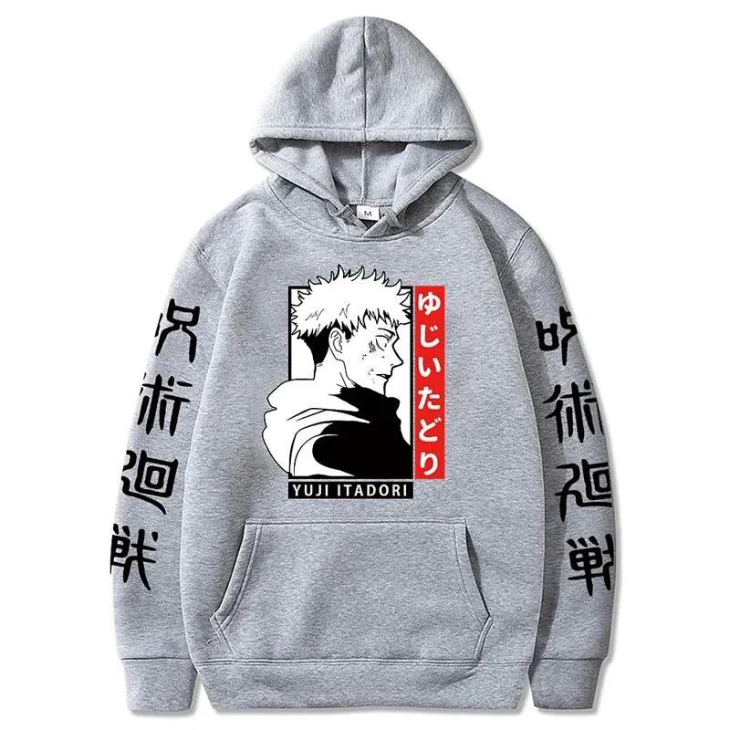 Anime Jujutsu Kaisen Ryomen Sukuna Hoodies Men Manga Print Long Sleeve Harajuku Unisex Hoodie Pullovers Tops