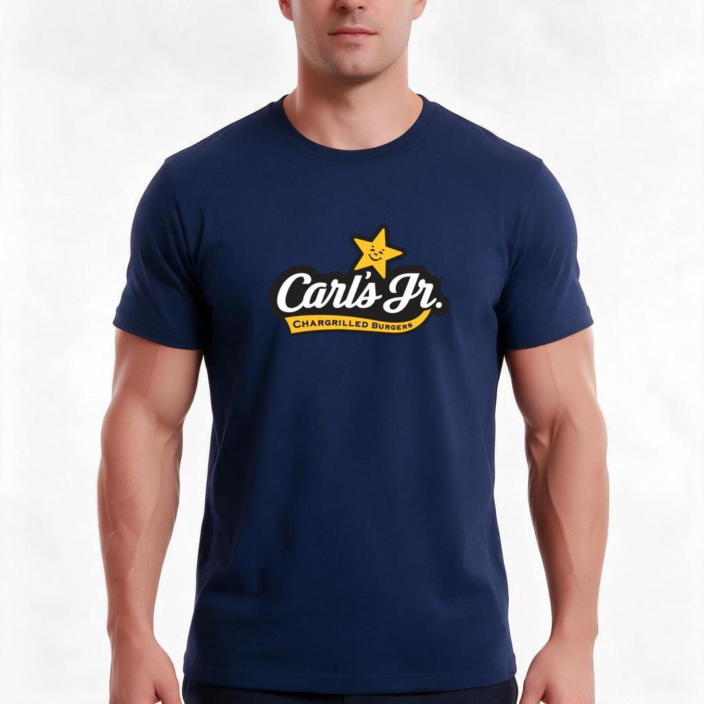 Carls Jr Restaurants Tshirt Summer Casual Cotton Tee Oversized Streetwear Tops Vintage Graphic Print Unisex Unisex Unisex