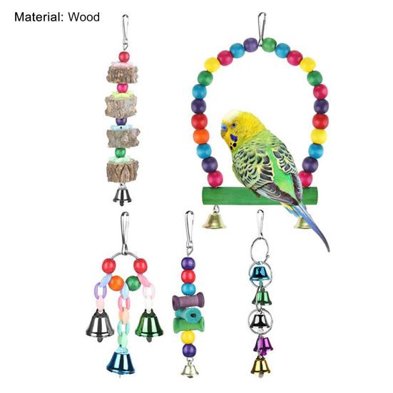 parrot swing toy