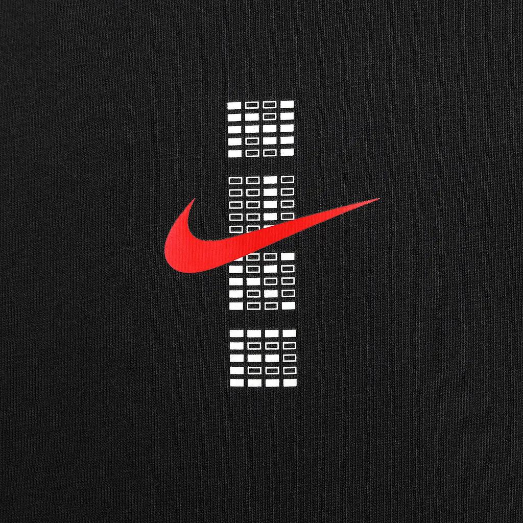 Nike Swoosh Tron Fashion Comfortable Casual Short Sleeve Kids Tops Black IM4479-010