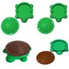 Mini Turtle Sandbox with Lid Summer Indoor Outdoor Round Tortoise Sand Storage Box 3D Printed Green Turtle Ornament Sand Container Beach Toy
