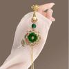 Women Hanfu Imitation Pearl Brooch  Jewelry Long Hanging Tassel Cheongsam Accessories Alloy Cheongsam Pressed Lapel