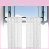Polyester Lace Floral Window Curtain For Bedroom Kitchen Short Window Decor