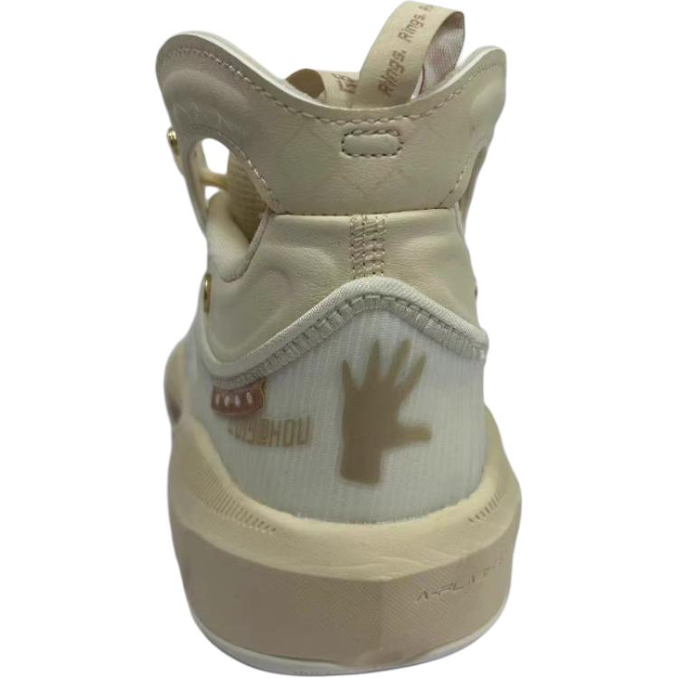 Anta Kids KT Comfortable Lightweight Non-Slip Wear-Resistant High-Top Basketball Shoes Men basketball shoes Off-White 312321130-2