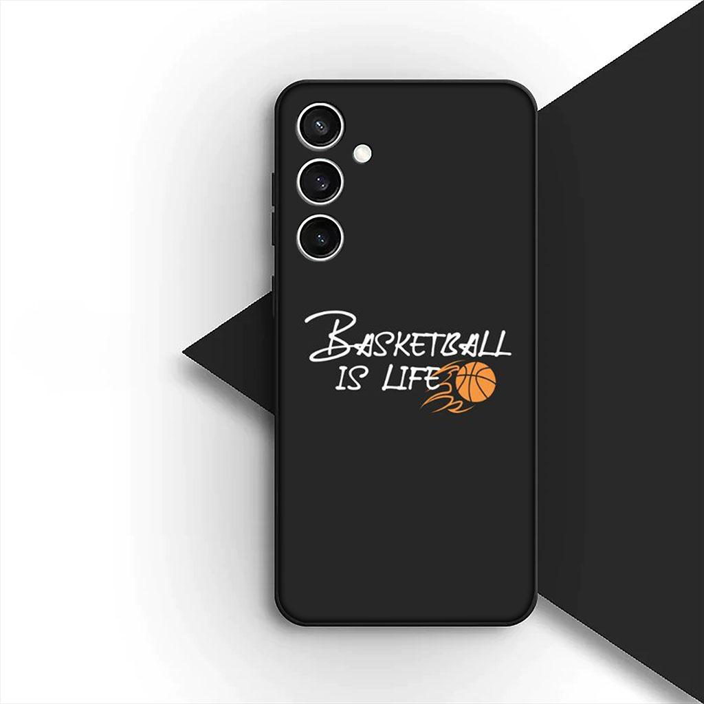 Number Football Basketball 10 24 Phone Cover Case for Samsung Galaxy A35 A36 A55 A26 A05 A06 A14 A50 A51 A53 A54 A12 A13 A23