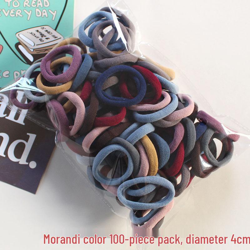 Korean Style High Elasticity Hair Ties - Gentle, No-Damage Rubber Bands for Women