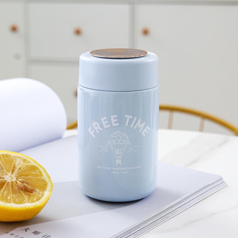 

Drinking Kettle Mini Thermos Cup Insulated Thermal Water Bottle Children Girls Boy синий