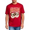 T Shirt Unisex Rock Boys Round Neck T Shirt Unisex I Was Normal 2 Australian Shepherds Ago Everyday Unisex Teeshirt Big Size Tee