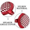 2 Pcs Car Speaker Grille Frame Protective Cover Loudspeaker Net Covers Plastic