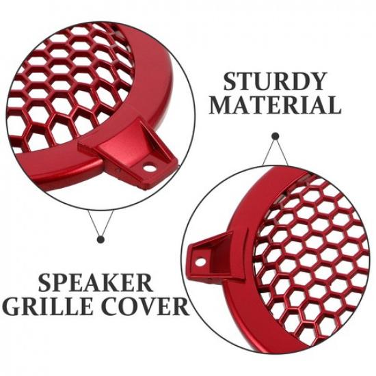 2 Pcs Car Speaker Grille Frame Protective Cover Loudspeaker Net Covers Plastic