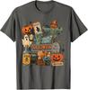 Spooky Halloween Pumpkin Ghost Witch T-Shirt for Trick or Treat Fun