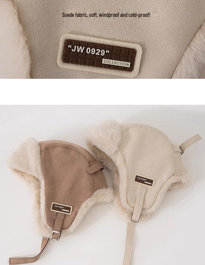 Pălărie Unisex Caldă Lei Feng de Pluș - Protecție Urechi de Iarnă, Rezistentă la Vânt & Îngroșată pentru Vreme Rece