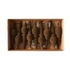9Pcs Solid Color Velvet Christmas Ball Set Vintage Long Finial Hanging Ornaments  New Year