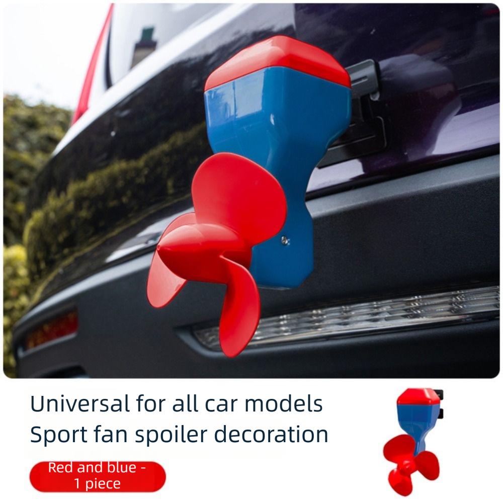 Angle Adjustable Rear Bumper Decorations Self-sticking Propeller Shaped Ornament Tail Decor