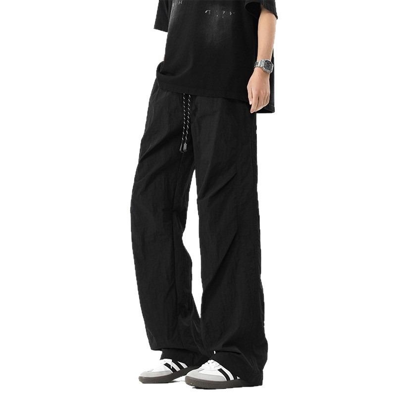 Mountain outdoor men's summer overalls straight wide-leg pants casual versatile loose trousers men
