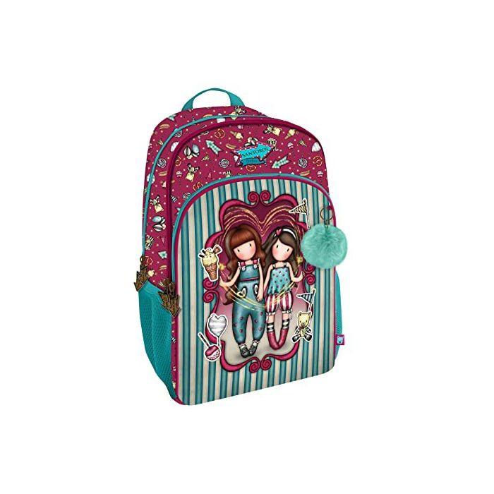 Sac à dos - SANTORO - Gorjuss™ Fairground - Multicolore - Compartiment ordinateur - Paillette