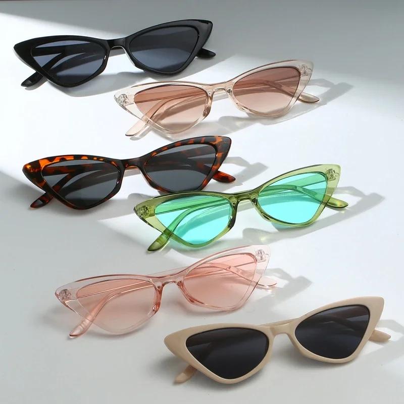 Occhiali da Sole Cat Eye alla Moda da Donna Uomo Esterno Retrò Eleganti Occhiali da Sole Maschere Unisex Resina Protezione UV400 Sportivi Occhiali da Sole Qualità