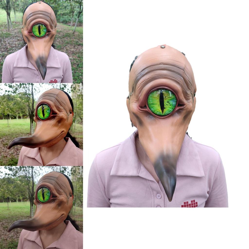 One Eyed Monster With A Long Mouth Monster Latex Mask For Halloween Party And Cosplay Events