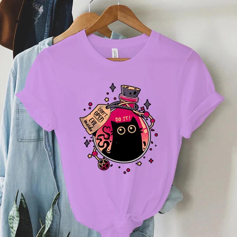 Woman Clothing Graphic T Shirts Womens Lovely Pattern Tshirt for Female Fashion Tops 2024 Funny T Shirts Youthful Woman Clothes