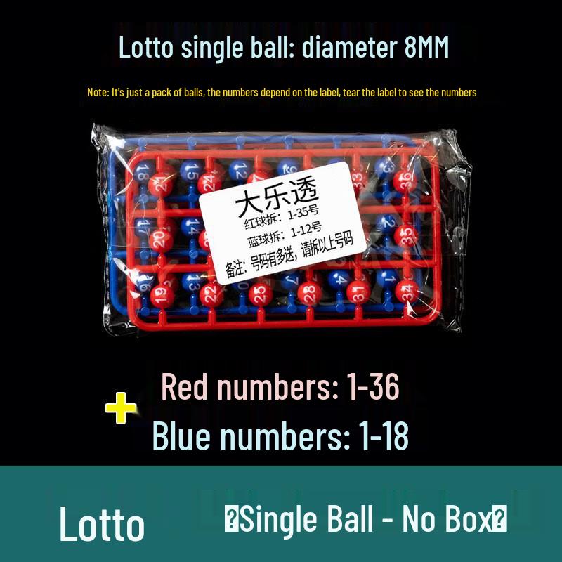 Классический двухцветный шарик для лото - Селектор номеров