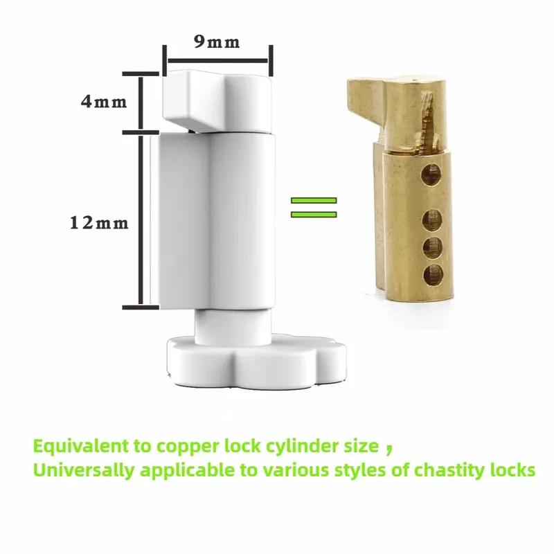 Cute Bear Paw Universal Chastity Cage Lock Cylinder Can Pass Security Non-disposable Lock Key Accessories Keyless Open Sex Toys