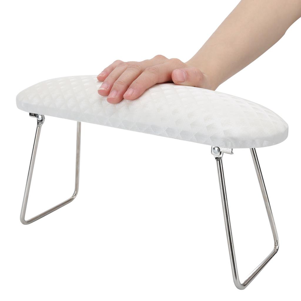 Nail Art Hand Pillow Foldable Manicure Hand Holder Wrist Support Nail Rest CushionWhite