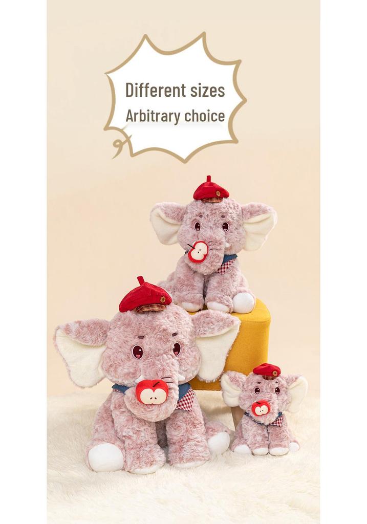Plush Apple and Banana Elephant Toys and Figurines Dolls.