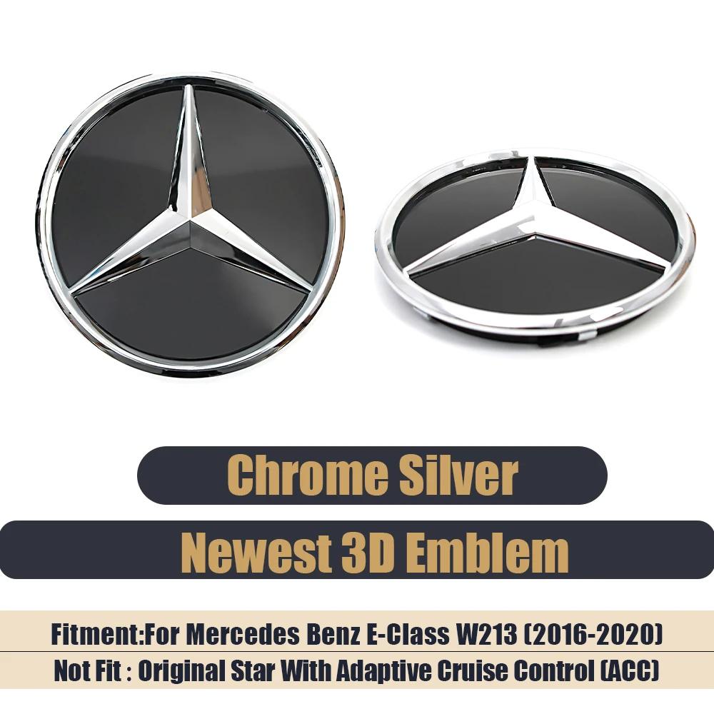 AAVM1 3D Front Grille Star Emblem For Mercedes Benz E-Class W213 2016-2020 E200 E250 E300 E350 E400 E450 Illuminated Logo